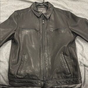 Allsaints Men's Black Lark Leather Jacket